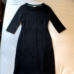 Boden black boatneck dress